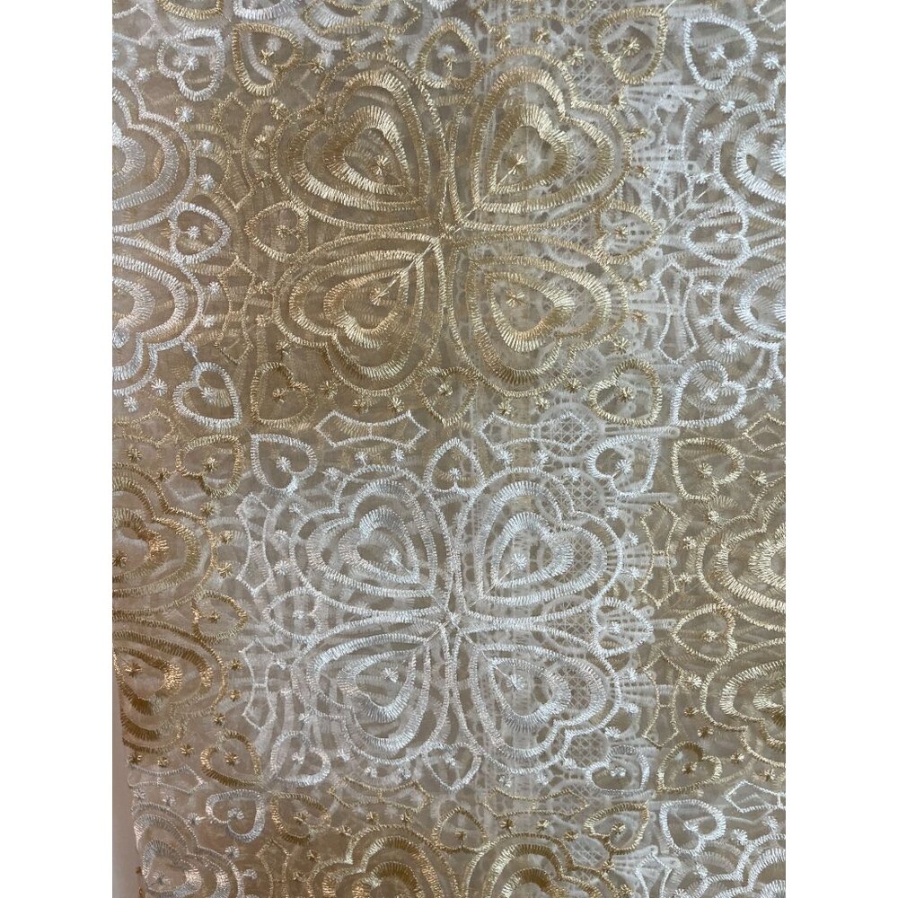 Vintage-Style Multicolor Lace Floral Embroidered Tablecloth 60" X 90"Rectangular - Picture 7 of 16